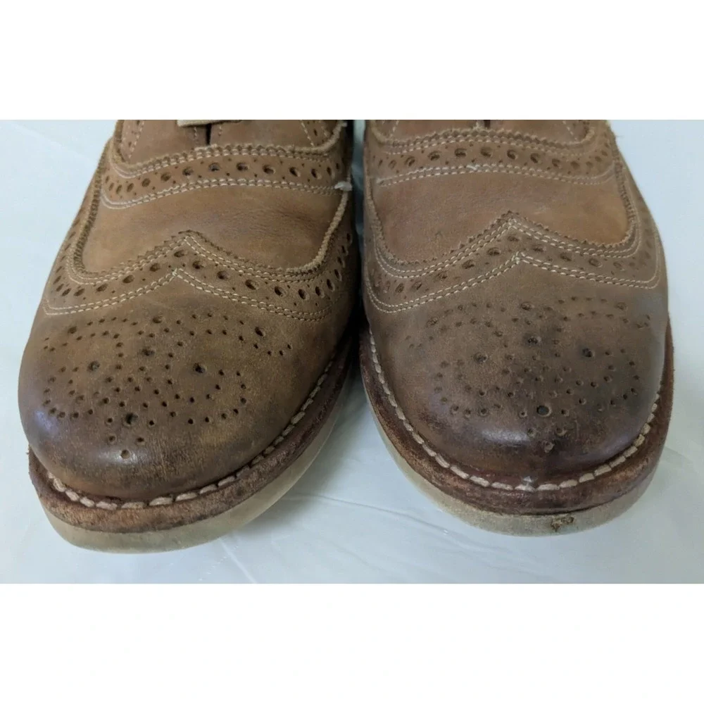 Allen Edmonds Brooks Brothers Neumok Wingtip Oxford Brown Goodyear Welted 10.5D